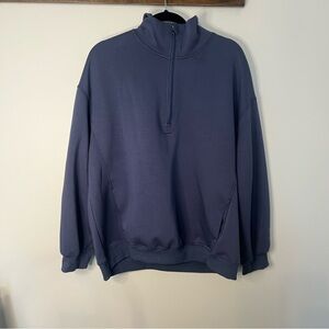 Women's Half-Zip Sweatshirt Women’s s Xl Deep Blue